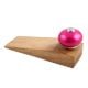 2 Pieces Neon Pink Round Ceramic Wooden Door Stopper